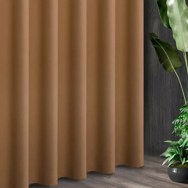 Tkanina zasłonowa ADORE gładka i miękka w dotyku o welurowej strukturze