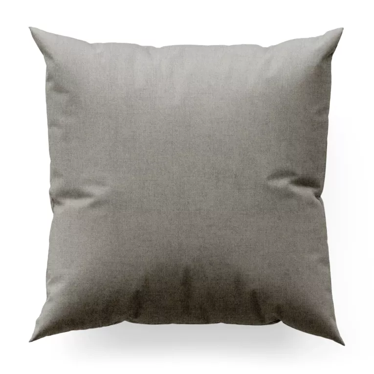 Poszewka szyta szara z miękkiej w dotyku tkaniny szenilowej