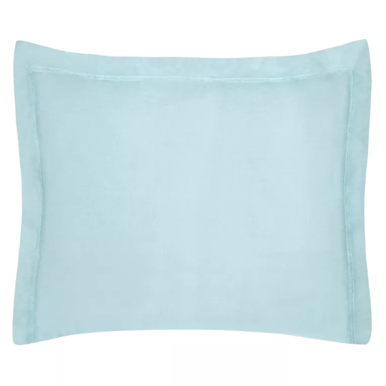Poszewka na poduszkę 70x90 cm bawełniana błękitna z satynowym połyskiem NOVA COLOUR