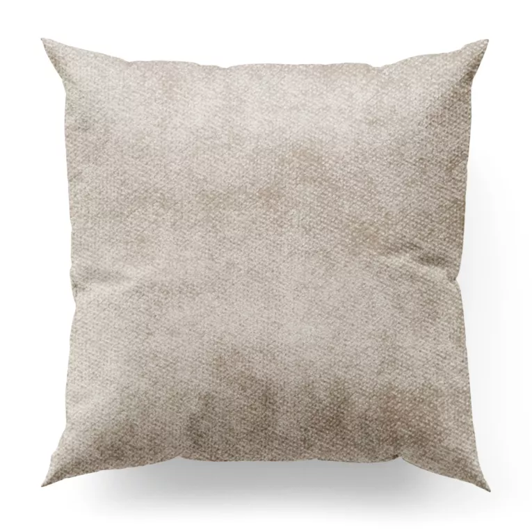 Poszewka na wymiar beżowa z miękkiej welwetowej tkaniny z połyskiem