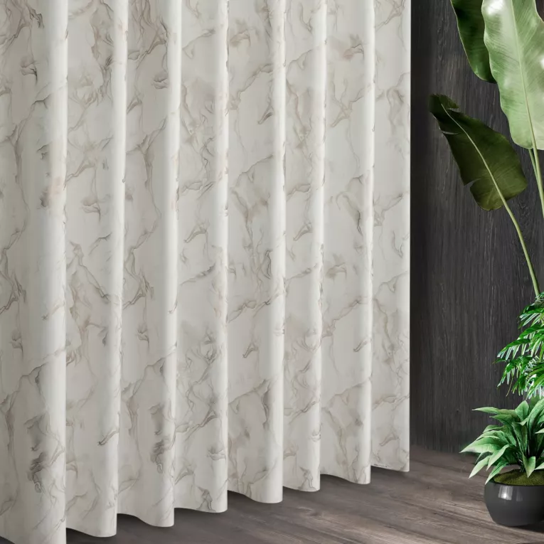 Tkanina zasłonowa z welwetu zdobiona złotym marmurkowym wzorem