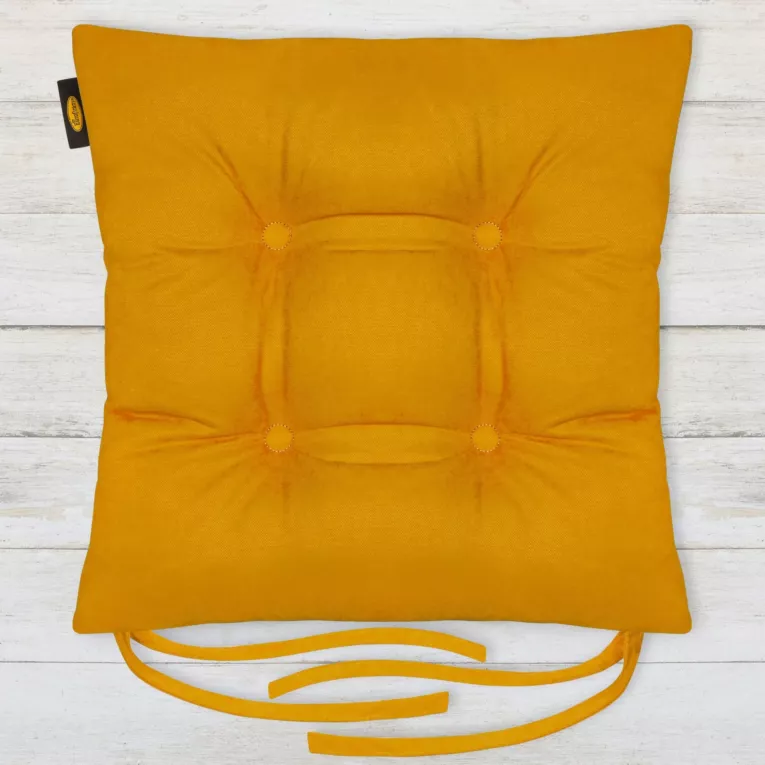 ADORE dwustronna welurowa poduszka siedziskowa na krzesło z czterema pikowaniami