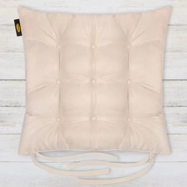 ADORE dwustronna welurowa poduszka siedziskowa na krzesło z dziewięcioma pikowaniami