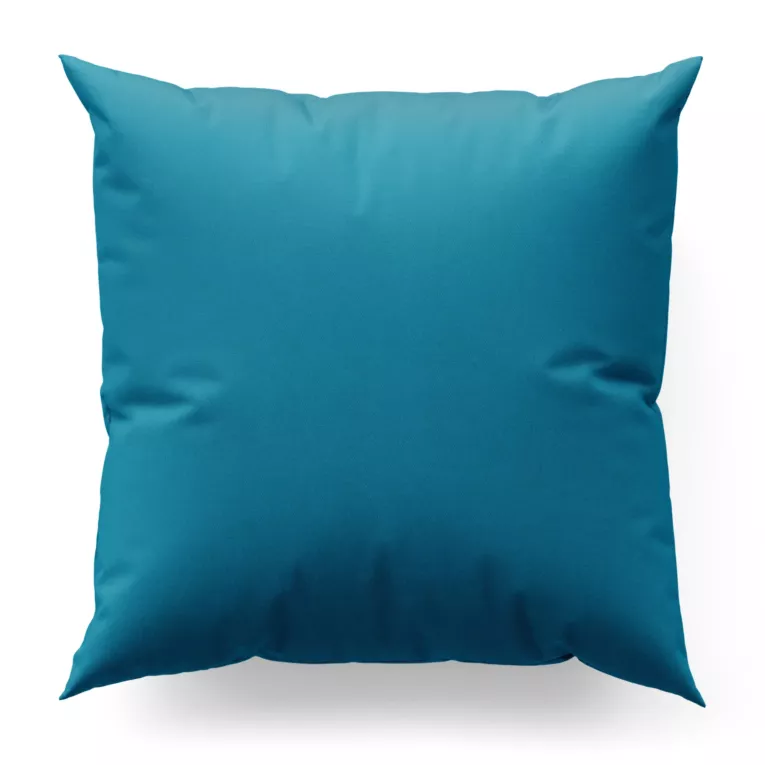 Poszewka szyta SAFARI ciemnoturkusowa z miękkiej welwetowej tkaniny z połyskiem