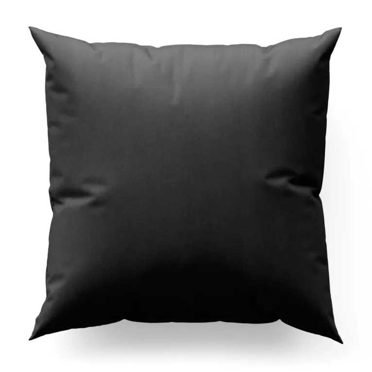 Poszewka szyta SAFARI czarna z miękkiej welwetowej tkaniny z połyskiem