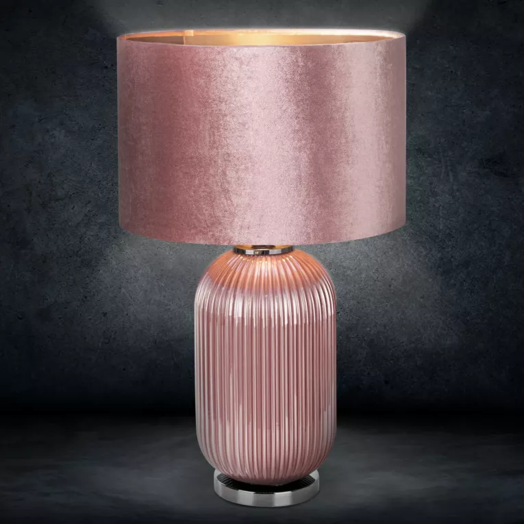 Lampa stołowa PATTY z welwetowym abażurem