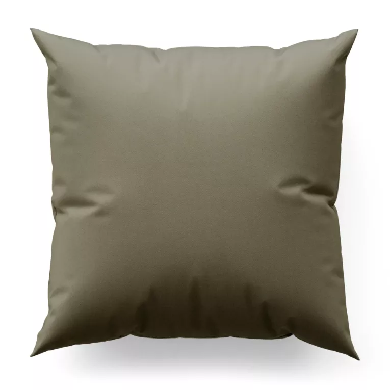 Poszewka szyta jasnobrązowa z gładkiej tkaniny typu blackout