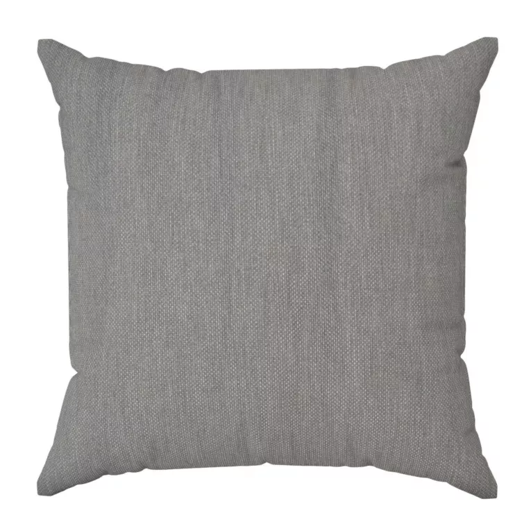 Poszewka szyta grafitowa z strukturalnej tkaniny o naturalnym splocie
