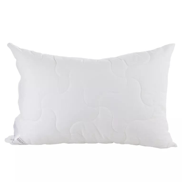 Poduszka 70 x 80 cm biała z naturalnymi włóknami bambusowymi NATURE