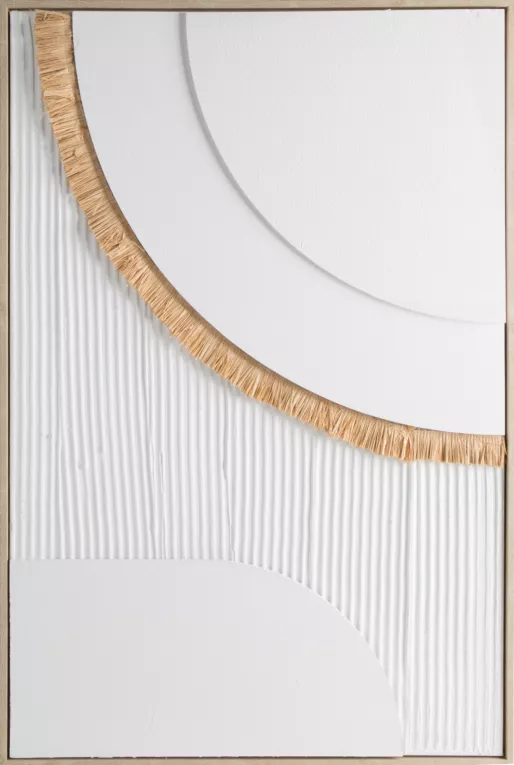 Obraz z wyraźną strukturą w stylu boho oprawiony w ramę