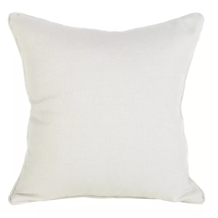 Poszewka na poduszkę 50x50 cm z tkaniny z efektem melanżu i wypustką na brzegach kremowa SEVILLE Terra Collection