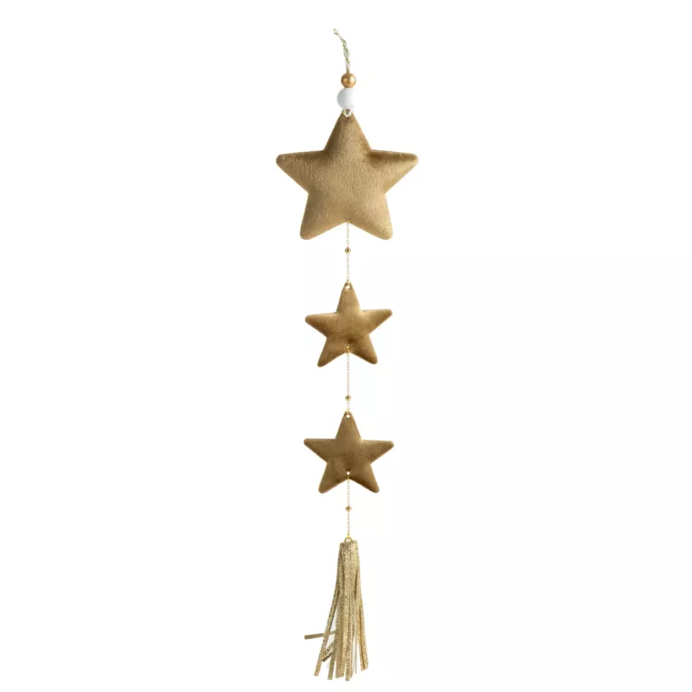 Ozdoba choinkowa GWIAZDKI z miękkiej welwetowej tkaniny