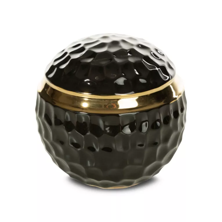 Kula dekoracyjny ETNA 2 z wytłaczanym worem i złotymi akcentami