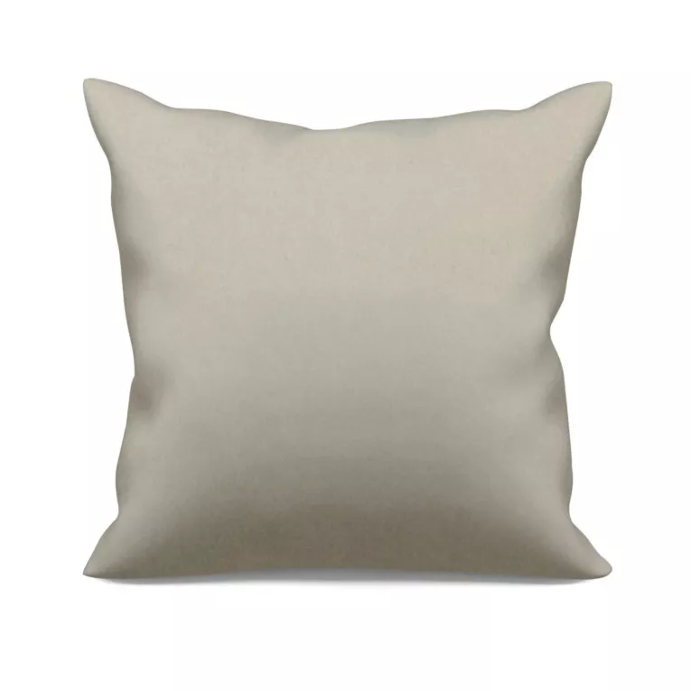 Poszewka szyta ADESSA ciemnobeżowa z miękkiej tkaniny o welurowej strukturze