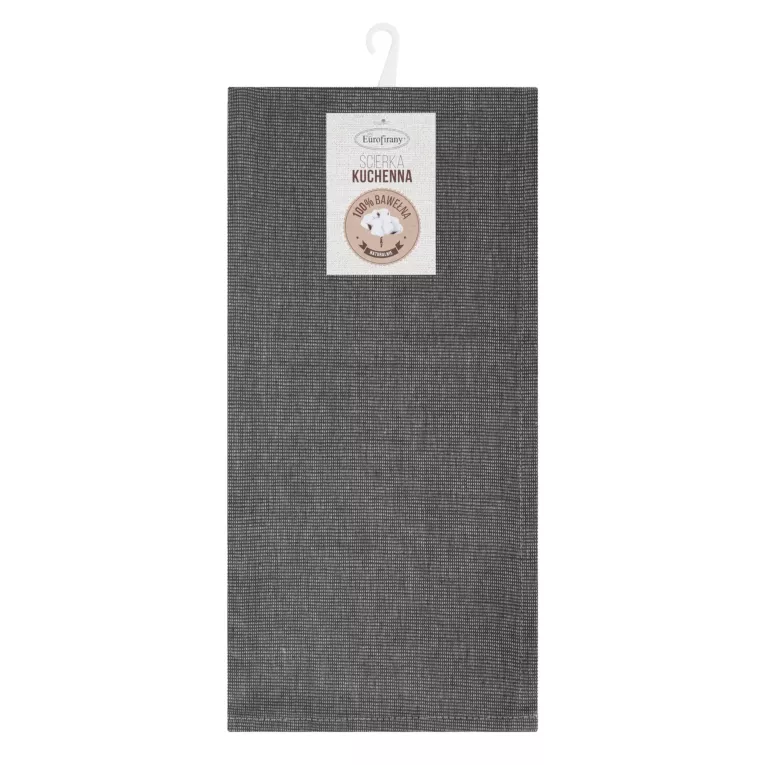 Komplet ściereczek kuchennych 2szt 50x70 cm bawełniany kolor stalowy zdobionych w pasy 200 g/m2KARIN