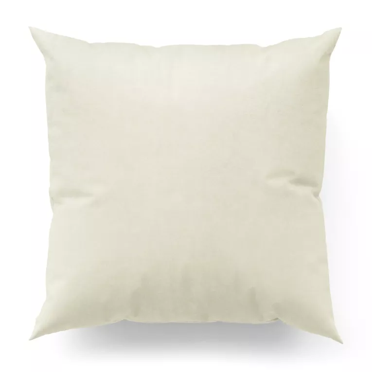 Poszewka szyta ENYA jasnokremowa z miękkiej półmatowej tkaniny welwetowej