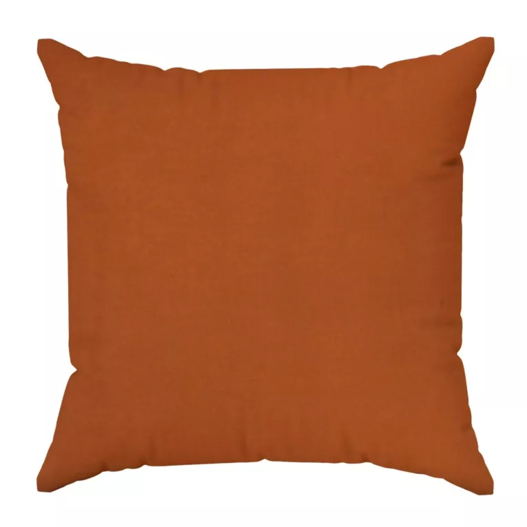 Poszewka szyta DORA - HIT ruda z miękkiej tkaniny o welurowej strukturze