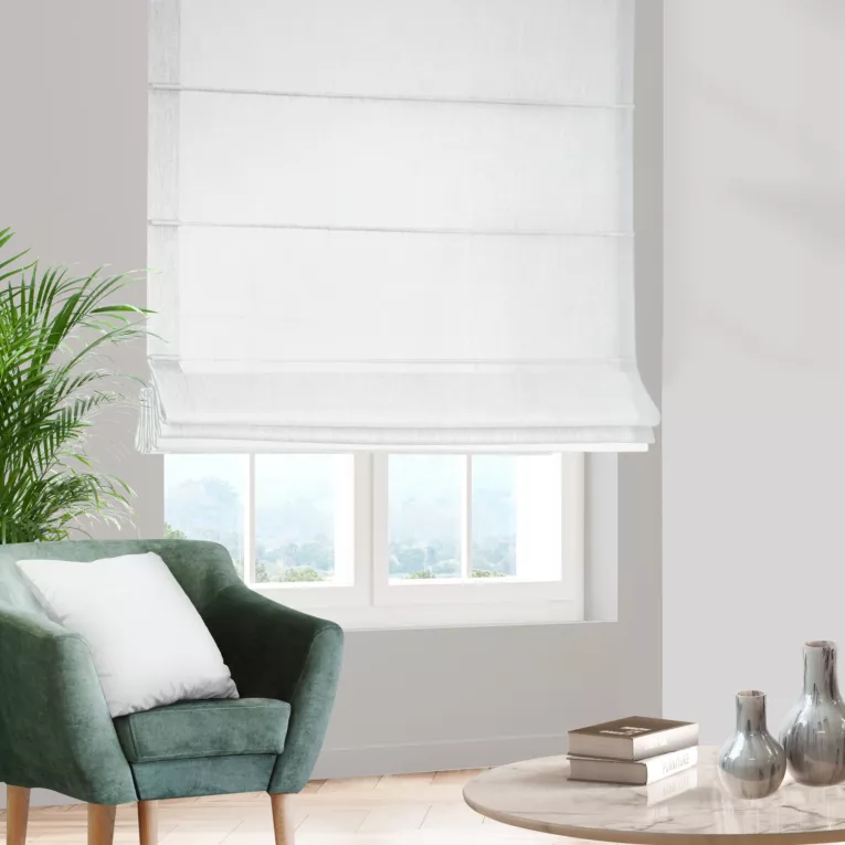 Roleta szyta z systemem comfort naturalna z tkaniny typu Blackout zaciemniającej w 100%