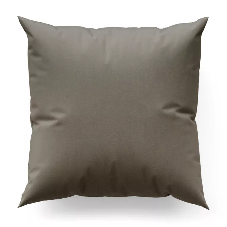 Poszewka szyta jasnobrązowa z tkaniny blackout zaciemniającej w 100% o naturalnej strukturze