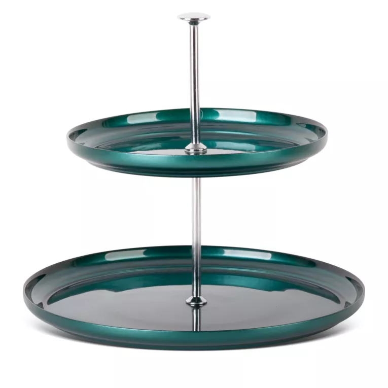 Patera piętrowa ELENA ze szkła artystycznego