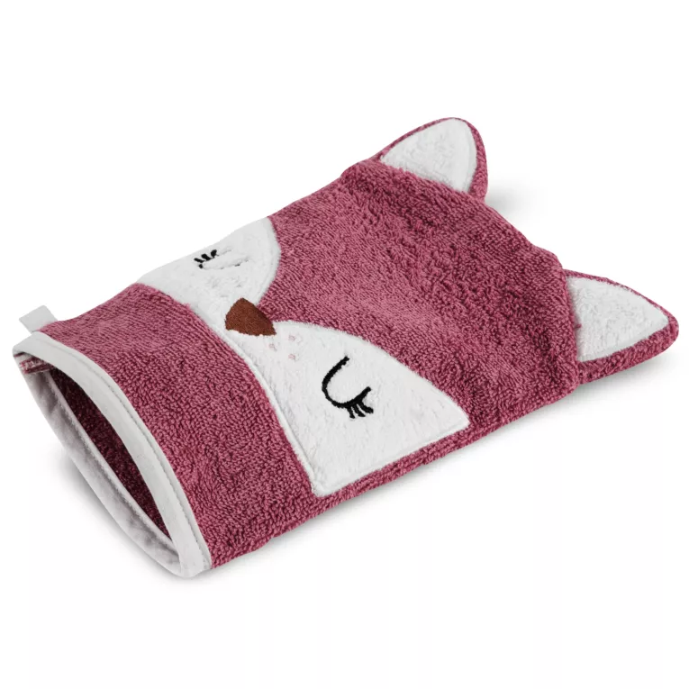 Myjka kąpielowa dziecięca 15x21 cm bawełniana kolor różowy 350 g/m2 BABY 70