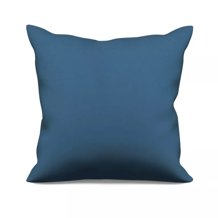 Poszewka szyta granatowa z gładkiej zaciemniającej tkaniny typu dimout