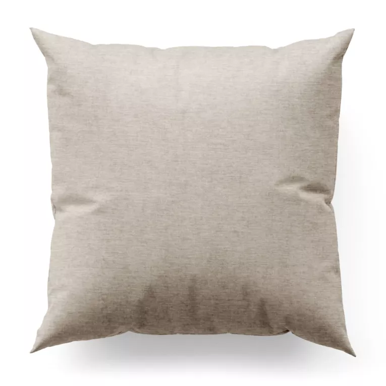 Poszewka szyta BRIANNA beżowa miękka szenilowa o wyraźnym splocie i lekkim połysku