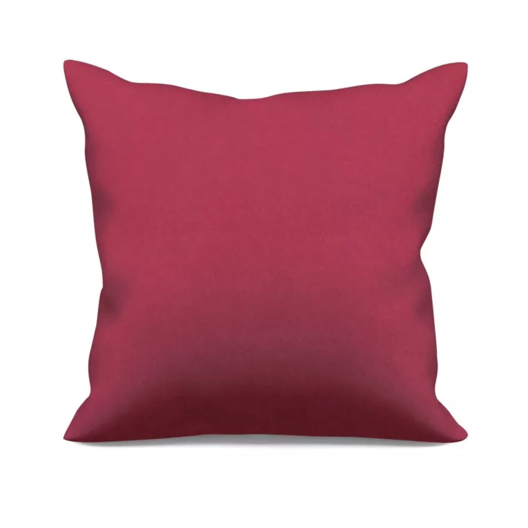 Poszewka szyta ADESSA amarantowa z miękkiej tkaniny o welurowej strukturze
