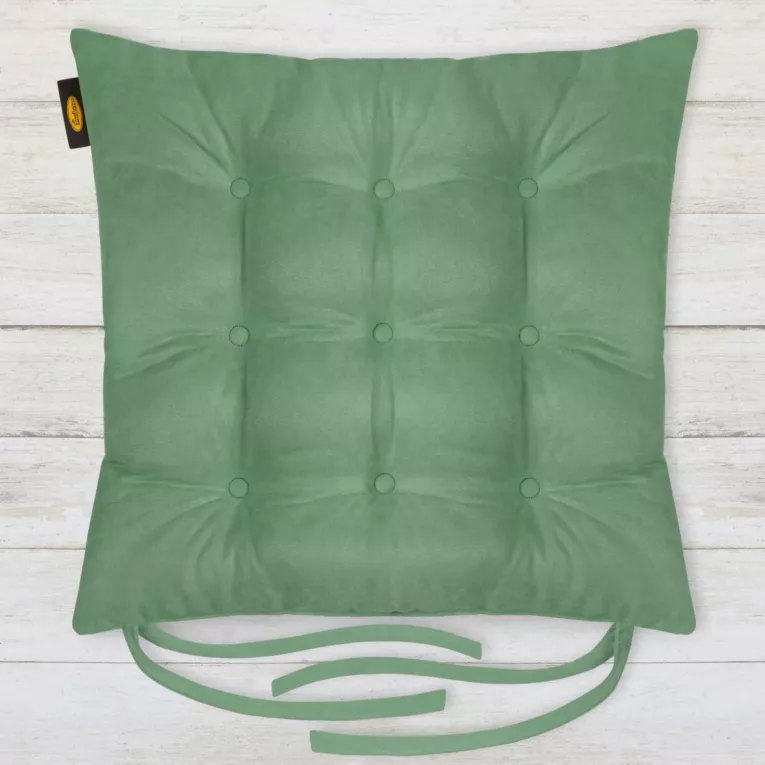 ADORE dwustronna welurowa poduszka siedziskowa na krzesło z dziewięcioma pikowaniami