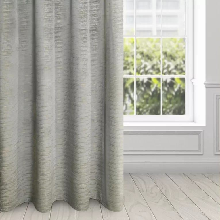 Zasłona welwetowa stalowa 140x250 przelotka - ALUVIA