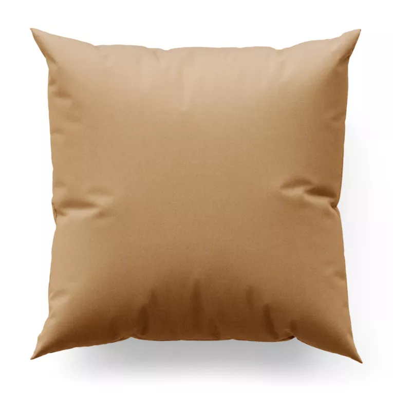 Poszewka szyta złota z miękkiej tkaniny o welurowej strukturze