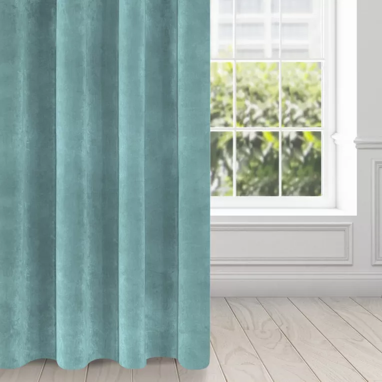 Zasłona morska z ekskluzywnego aksamitnego welwetu 290 g/m2 140x250 cm 10 szt. przelotek - RIA - Diva Line