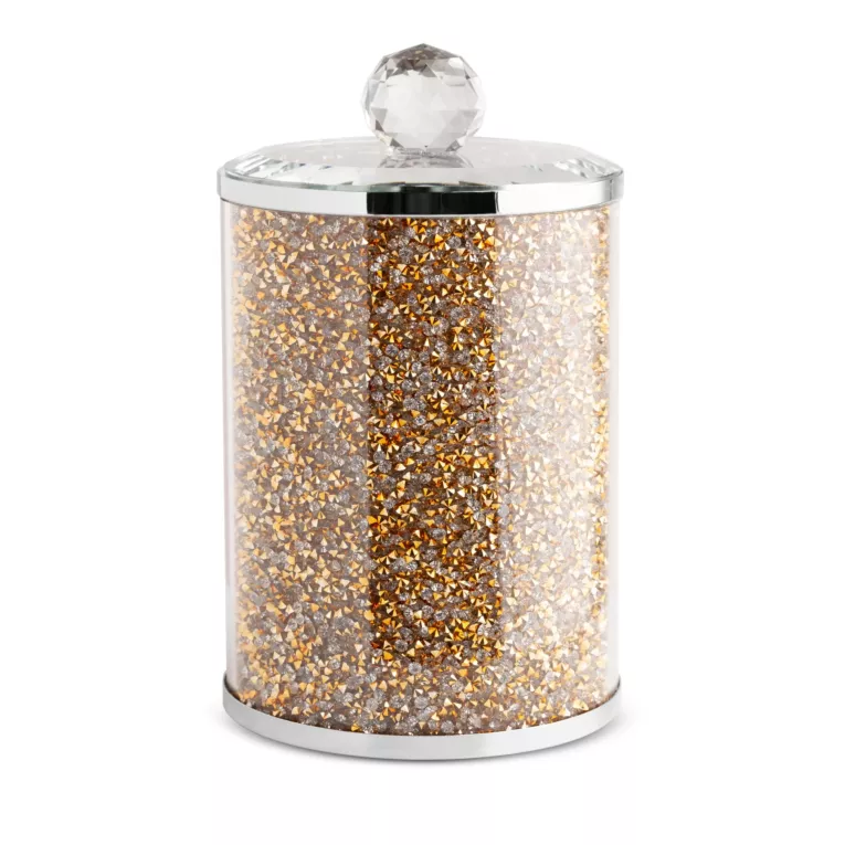 Pojemnik VENTOSA do przechowywania z kryształkami, w stylu glamour