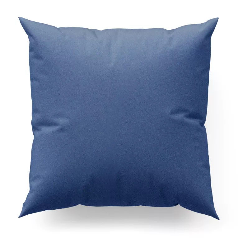 Poszewka szyta niebieska z gładkiej zaciemniającej tkaniny typu dimout