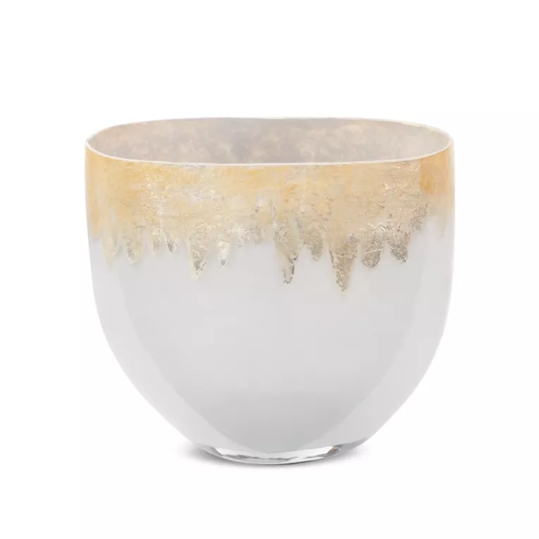 Wazon  IRIS ze szkła artystycznego ręcznie malowany