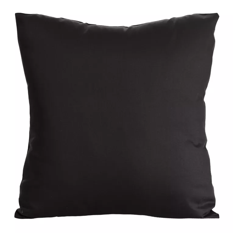 Poszewka na poduszkę 40x40 cm z satyny bawełnianej, gładka czarna DINA Diva Line