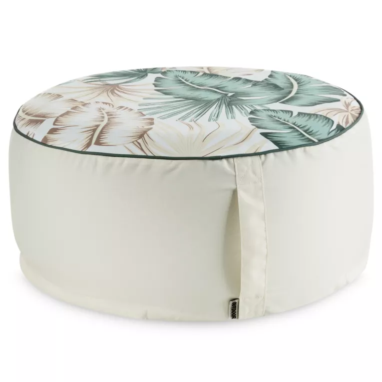 Pufa dmuchana ogrodowa  53 x 23 cm wodoodporna  z motywem botanicznym GARDEN