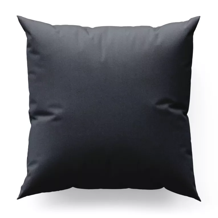 Poszewka szyta ciemnografitowa z grubej, matowej tkaniny welwetowej o gramaturze 380g/m2