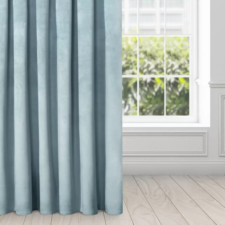 Zasłona morska z miękkiego welwetu 140x250 cm przelotka - SUZANA