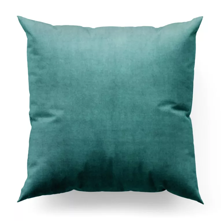 Poszewka szyta LIVIA turkusowa z miękkiego welwetu zaciemniającego typu BLACKOUT o gramaturze 400g/m2