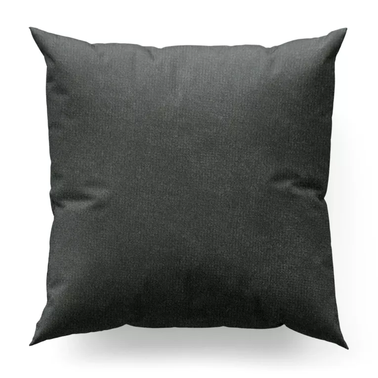 Poszewka szyta ENYA grafitowa z miękkiej półmatowej tkaniny welwetowej