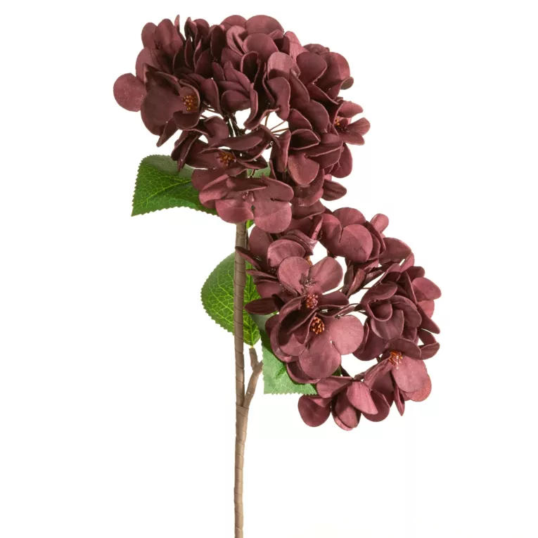 Kwiat sztuczny ciemnofioletowy z plastycznej pianki foamiran 50 cm