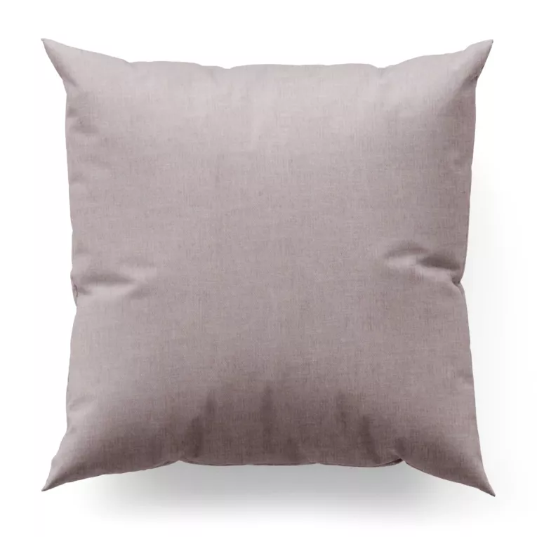 Poszewka szyta GEONOA pudrowo różowa z miękkiej tkaniny o naturalnym charakterze z widocznym ozdobnym splotem