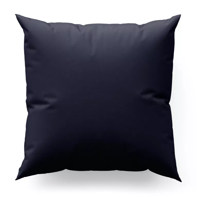 Poszewka szyta ciemnogranatowa z gładkiej tkaniny typu blackout