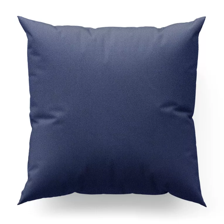 Poszewka szyta granatowa z eleganckiej matowej tkaniny o drobnym splocie