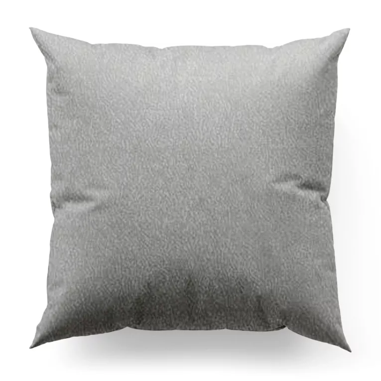 Poszewka szyta SAFARI srebrna z miękkiej welwetowej tkaniny w wytłaczany drobny wzór