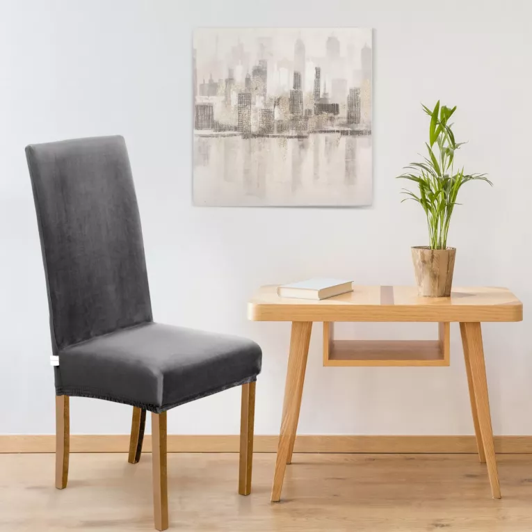 DESIGN 91 Pokrowiec na krzesło welwetowy nie wchłaniający wilgoci