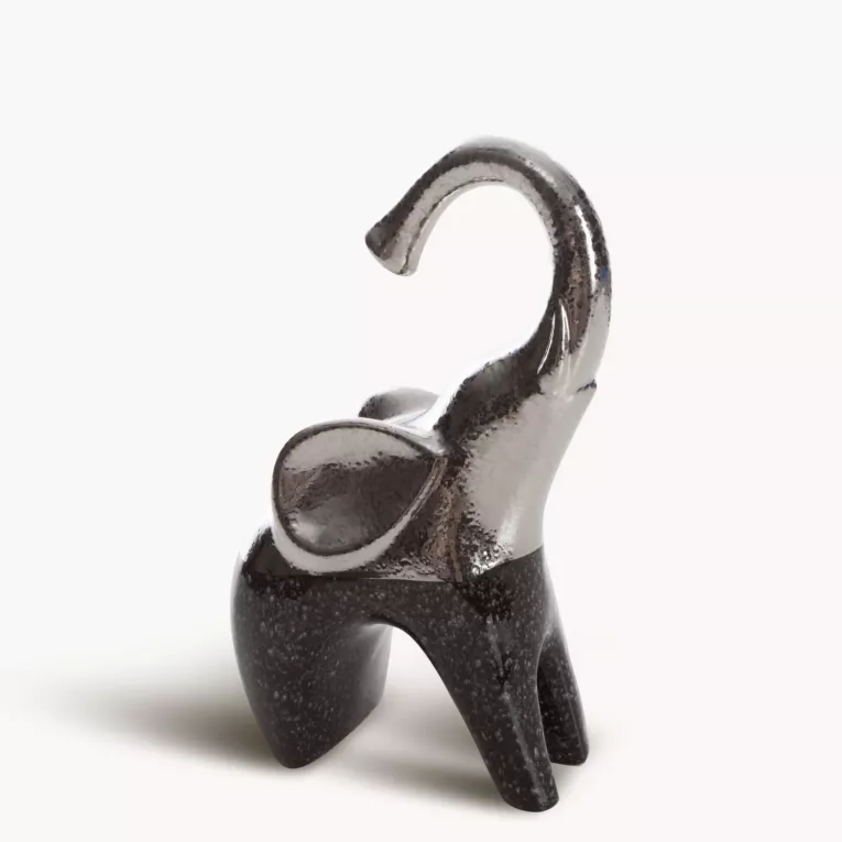 Figurka Słonia z glinki ceramicznej LEO