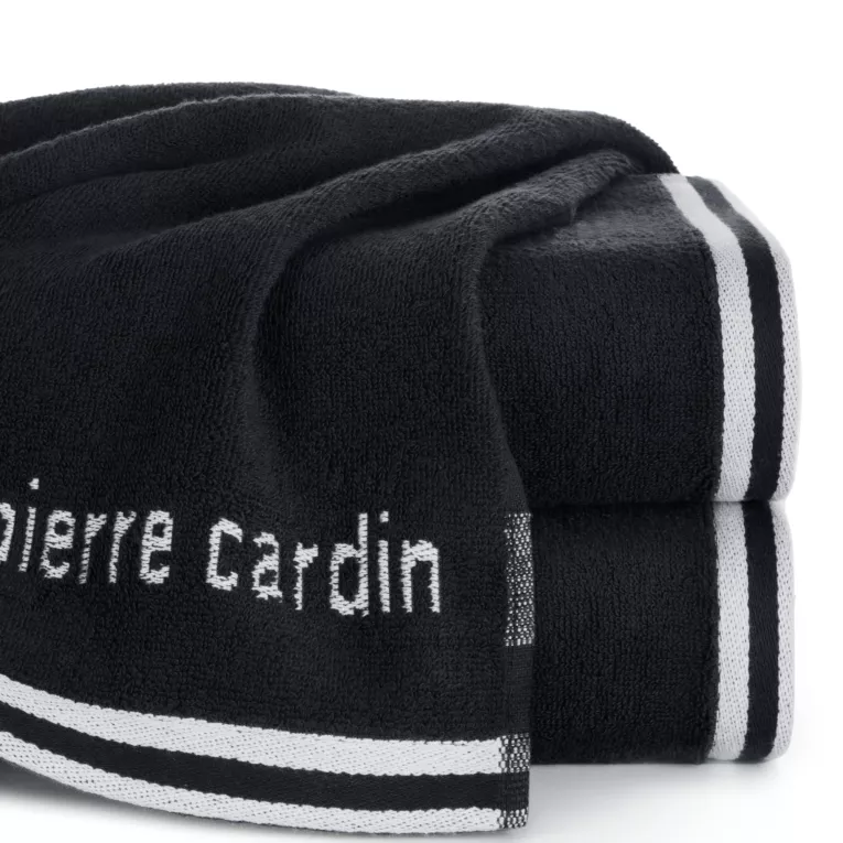 Ręcznik do rąk 30x50 cm bawełniany kolor czarny z kolekcji Pierre Cardin