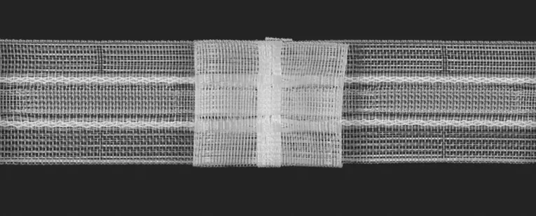 Taśma marszcząca typu KONTRAFAŁDA do zasłon i firan, marszczenie 1:2,5